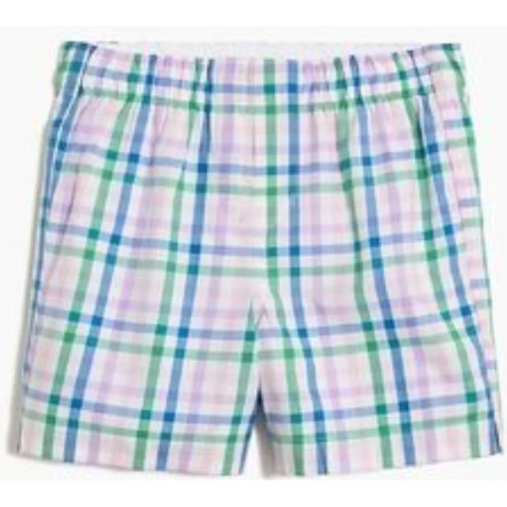 J. Crew Mens Set of 2 Plaid Boxer Shorts S 100%‎ Cotton Casual Loungewear NEW
